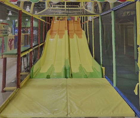 Indoor slides at Luv 2 Play